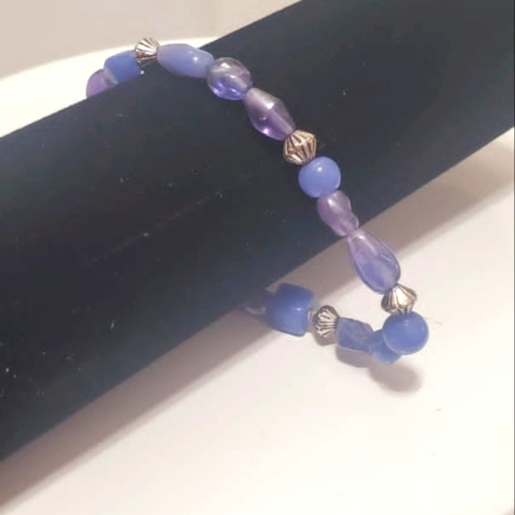 BLUE AVENTURINE CRYSTAL BRACELET🤳 🌴 - Picture 2 of 4